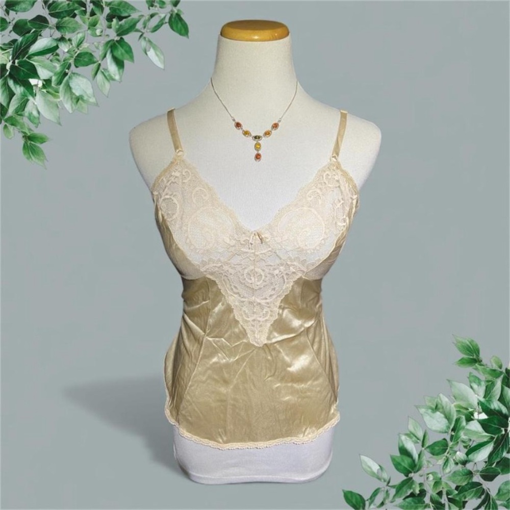 Union Made Elegant Lace Trimmed Camisole
